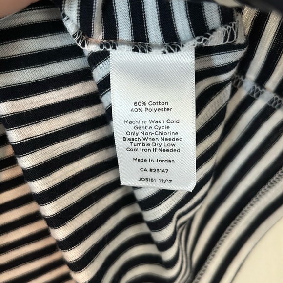 NWT Talbots Striped Ruffle Tank - Picture 3 of 5